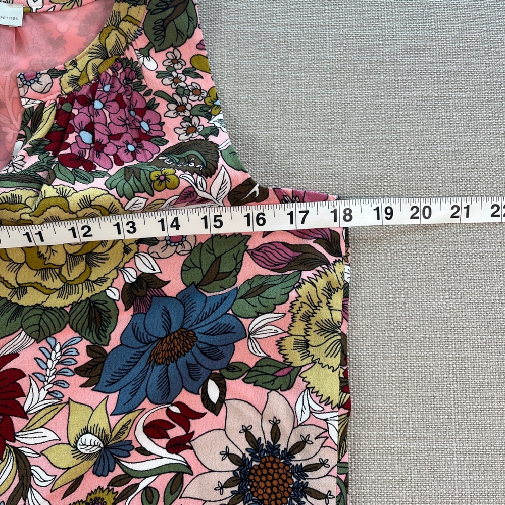 LOFT Petites Pink‎ Floral Sleeveless Shift Dress XSP New With Tags - Picture 5 of 7